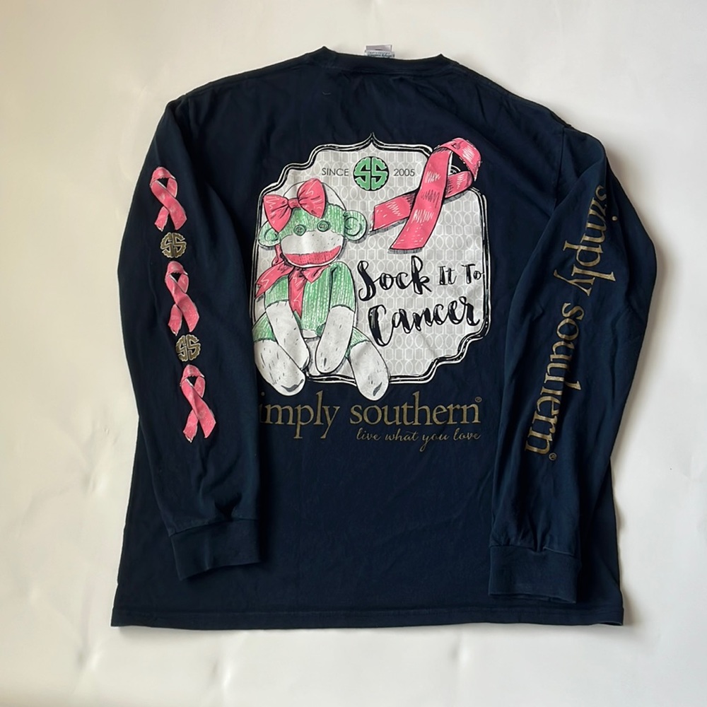 Simply Southern Cancer Awareness Long Sleeve